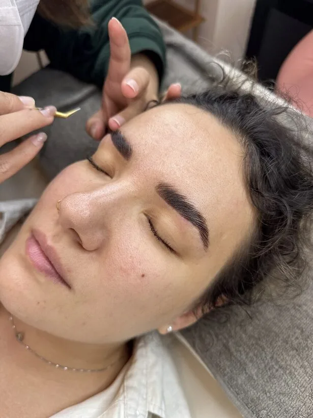 Brow Plucking — eyebrow plucking